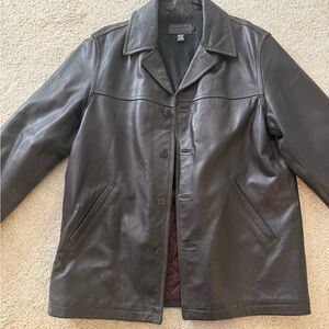 J. Crew Dark Brown/Black Leather Jacket